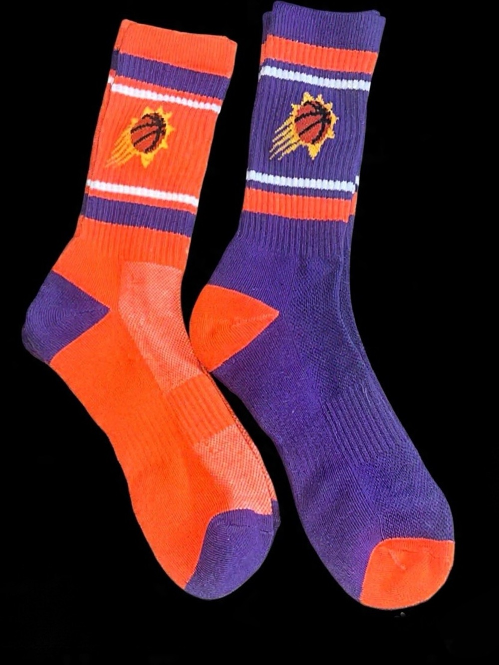 🍓Phoenix Suns Crew Socks -2 sets Purple & Orange🍓
